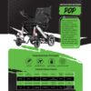 Cadeira De Rodas Motorizada Elétrica Dobravel Compacta Pop Power Lite - Preto