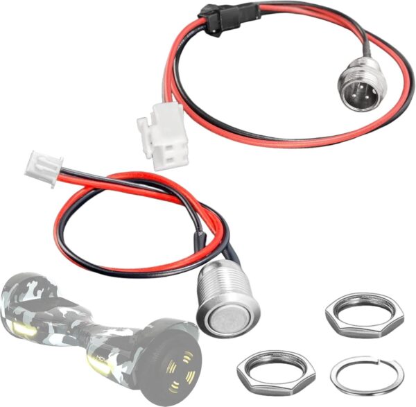 61R8orn2TTL._AC_SL1500_.jpg GLDYTIMES Porta De Carregamento Para Hoverboard Substituição Em Hover-1, Swagtron, Tomoloo, Segway, Scooter Elétrica Com Autoequilíbrio Inteligente, Etc. (2 Pinos, 3 Pinos)