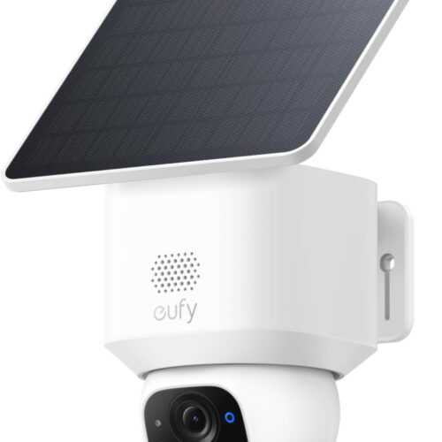 eufy SoloCam E30 por anker, Câmera De Segurança Wi-Fi Externa, Solar Sem Fio Externa, Resolução 2K, 360°, Rastreamento IA, Impermeável IP65, Trabalha Com Alexa/HomeBase S380, Sem Taxa Mensal