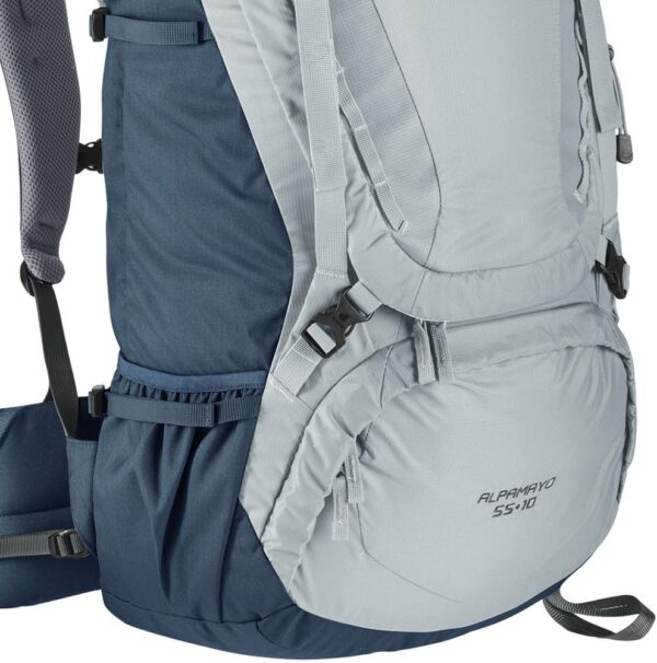 Deuter, Mochila Cargueira Alpamayo 55+10 Litros para Trekking, Viagens e Caminhadas Longas, Cinza.