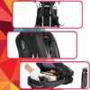 Mochila Masculina Executiva Grande Reforçada para Notebook Trabalho, Viagem e Escola Design Antifurto, Impermeável, com Cabo Reforçado, Saída USB e Fone, Conforto Segurança e Durabilidade, Unissex
