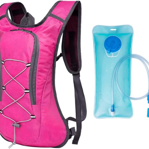 61TeW6-a80L._AC_SL1000_.jpg Domary Mochila para bicicleta ultraleve respirável para esportes ao ar livre, ciclismo, acampamento, caminhada, corrida, bolsa, hidratação, com, 2L, água, bexiga