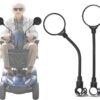 61TmKEaCbaL._AC_SL1500_.jpg Espelhos retrovisores de scooter de mobilidade para idosos com deficiência, 1 par (requer furos de parafuso de 10 mm no leme)