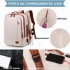 61UfhWObPL._AC_SL1024_.jpg Mochila Grande para Notebook 15,6" Expansível e Impermeável | Mochila Executiva de Viagem Aprovada por Companhias Aéreas com Porta USB, Bolso para Líquidos, Mochila Escolar e de Trabalho