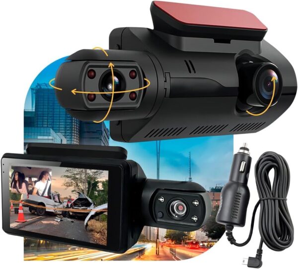 61V-kxI2QpL._AC_SL1200_.jpg Camera Veicular Dashcam Grava Dentro E Fora Do Carro Display 2 EM 1