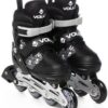 Patins In Line Cinza e Preto Pequeno Vollo Sports