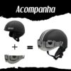 61VhxPH-IjL._AC_SL1200_.jpg Capacete Coquinho Scooter Elétrica Bike Skate Patinete BR 101 Premium Viseira Silver