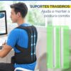 Colete Corretor de Postura Unissex Cinta Ortopédico Coluna Lombar e Clavícula Ajustável para as Costas, Auxílio em Alívio de Dores no Pescoço, Costas, Clavícula e Tensão Lombar (M)…