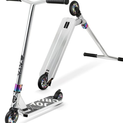 61XDTHivI7L._AC_SL1500_.jpg Trotinete Pro Trick, scooter de acrobacias Freestyle para adolescentes adultos e crianças a partir de 8 anos - Trotinete BMX completa para iniciantes e intermediários