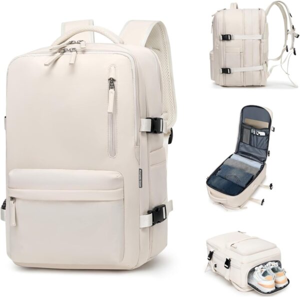 61XHeFgZL9L._AC_SL1500_.jpg Romantic Crown Mochila de Viagem Expansivel Avião Grande Feminina,Mochila Executiva Masculina Impermeável Reforçada para Notebook,Casual Esportes Hiking Escola Presente