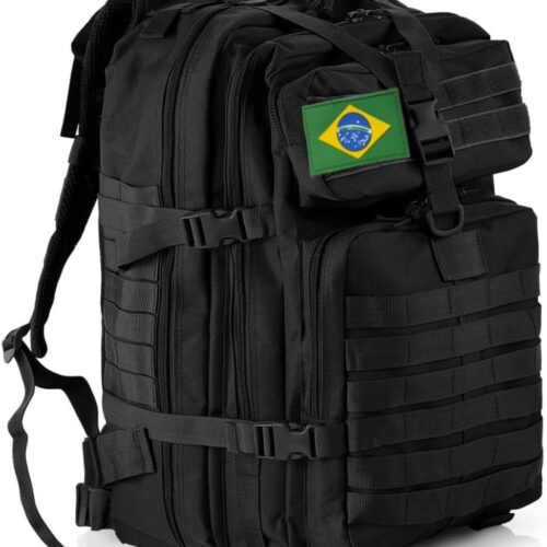 61XgyW7azdL._AC_SL1200_.jpg THURAM Mochila Tática 50L, Sistema MOLLE, Grande Capacidade para Trilhas, Acampamentos, Caça e Aventura - Mochila Resistente para 3 Dias de Emergência e Atividades ao Ar Livre
