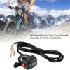Conjunto de Acelerador de Polegar Giratório para Bicicleta Elétrica de 24V E Bike Com Exibição de Capacidade Bateria Design Durável E Sem Interferências Controle de Velocidade