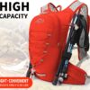 61ZtZCMfFL._AC_SL1000_.jpg Colete de hidratação para corrida para homens e mulheres Mochila de água para corrida 3L Pacote de hidratação para corrida de trilha Maratona Caminhada (Vermelho-2L Bexiga de água)