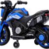 Bang Toys - Moto Elétrica Infantil Syren X2 12V - com Rodas de Treinamento, Luz de LED, Sons Realistas, Entrada USB/MP3 - Suporta até 25kg - Cor Azul