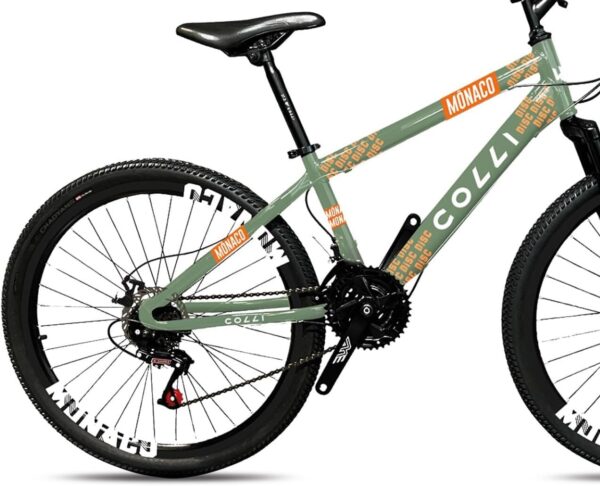 Colli Bike, Bicicleta Monaco, Aro 26, Freios a Disco, 21 Velocidades, Alavanca Rapid Fire 3/7V, Pedivela Triplo Aço, Selim Veloce PU C/Carrinho, Guidão Downhill