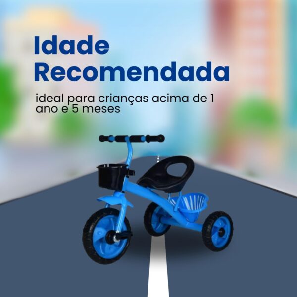 Triciclo Infantil Menino Kidino Motoca Infantil Velocity Motinha de Passeio Motoquinha Infantil.