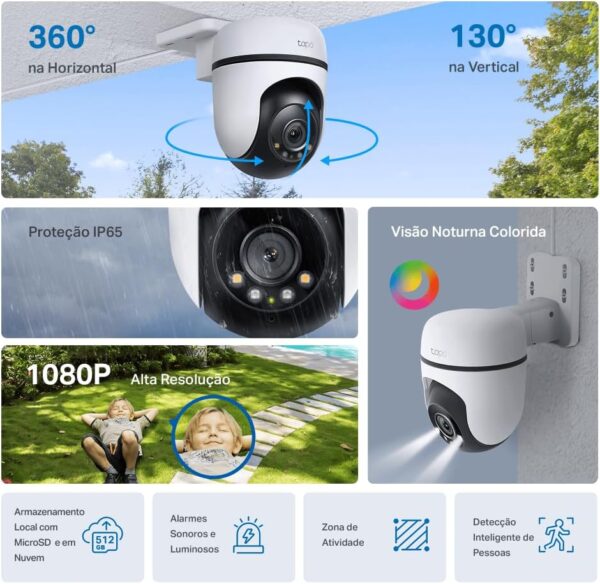 TC40-CAMERA WI-FI DE SEGURANCA EXTERNA 1080P FULL HD