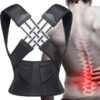 61bpTlxMv2L._SL1080_.jpg Colete Corretor de Postura Ortopédico Ajustável Postufit – Cinta Lombar e Cervical para Coluna, Alívio de Dores nas Costas, Melhora a Postura e o Sono, Produto - Velcro/unisex (Grande)