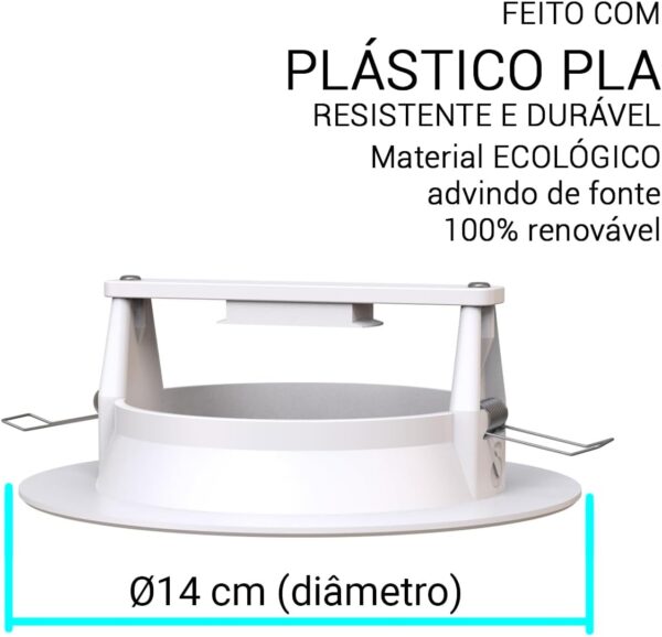 Suporte para Embutir no Teto para Câmeras Intelbras iM4, iM4 C, iZC 1004