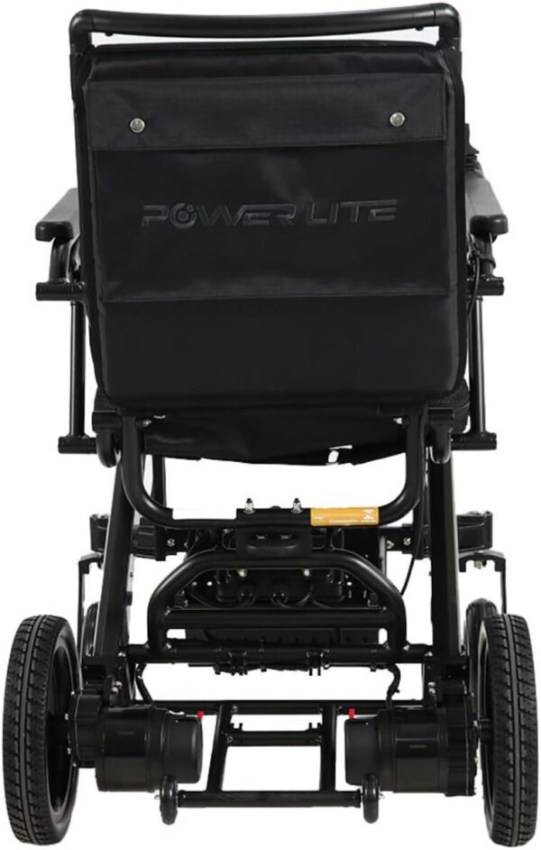 Cadeira De Rodas Motorizada Elétrica Dobravel Compacta Pop Power Lite - Preto