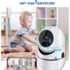 Babá Eletrônica Câmera Wi-Fi de Segurança IP Full HD 1080p – Visão Noturna, Áudio Bidirecional, Monitoramento Remoto via Celular, Rastreio por Movimento, Ideal para Bebê, Pet e Casa