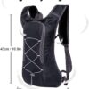 Domary Mochila para bicicleta ultraleve respirável para esportes ao ar livre, ciclismo, acampamento, caminhada, corrida, bolsa, hidratação, com, 2L, água, bexiga
