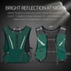 Colete de hidratação para corrida para homens e mulheres Mochila de água para corrida 3L Pacote de hidratação para corrida de trilha Maratona Caminhada (Verde-1,5L+250ML)