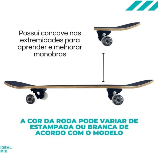 61cVp6cxzHL._AC_SL1200_.jpg Skate Street Profissional Montado Completo 7.5 Madeira