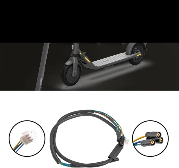 Cabo de motor de cubo de roda compatível com Segway Ninebot ES1 ES2 ES4 acessórios de reparo de peças de reposição de fios de scooter elétrico