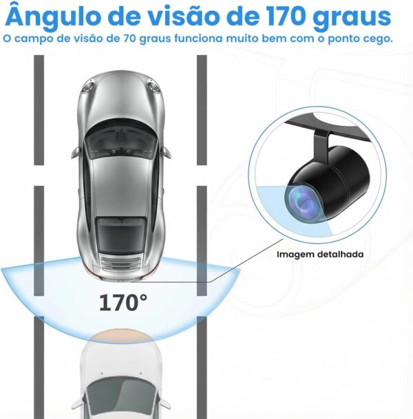 Câmera De Ré, Universal Automotiva Borboleta Parachoque Com Visão Noturna Colorida Carro Caminhão Van