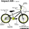 TK3 Track Bicicleta Aro 20 Impact R