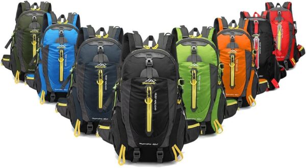 Domary Mochila de viagem 40L resistente à água para caminhada no acampamento laptop mochila de caminhada trekking e bolsas para escalar costas para homens e mulheres