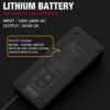 61hLi8m8MQL._AC_SL1500_.jpg Carregador eBike 54,6V 2A para bateria de lítio de 48V compatível com 48V Lectric XP 1.0/2.0/3.0, Lectric XPremium, DC 5,5-2,5/2,1 mm adaptador de energia carregador de bateria de bicicleta