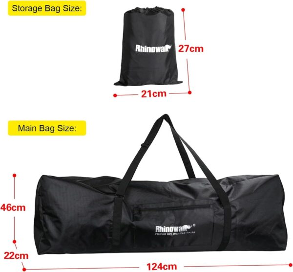 Rhinowalk Bolsa De Armazenamento Portátil Para Scooter Elétrica, Bolsa De Transporte, Tamanho Único, Preta