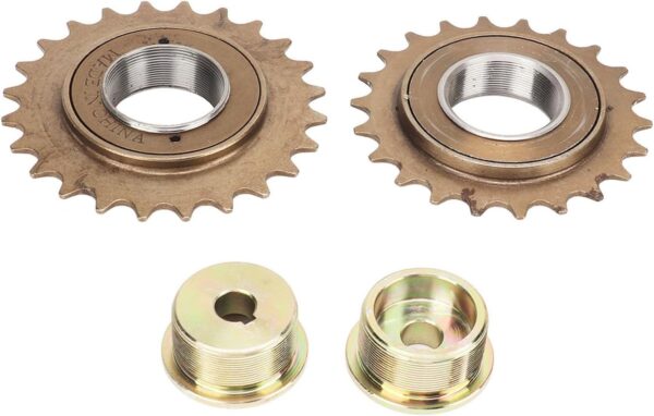 Kit de Adaptador de Roda Livre, Substituição do Adaptador de Roda Livre para Triciclos Elétricos Karts, Ferro de Alta Resistência Com 22t 24t de Tração Direita Esquerda para