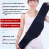 Cinta Lombar Infravermelho AutoAquecimento Térmica, Costas, Coluna, Terapia Magnética, Turmalina, Alivia Dor, Imã, Cólica, Hérnia de disco, Ciático, Marca ATM (XL)