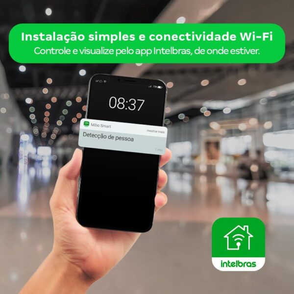 Câmera Inteligente Compatível com Alexa Wi-Fi Full HD iM5 SC Branco Intelbras