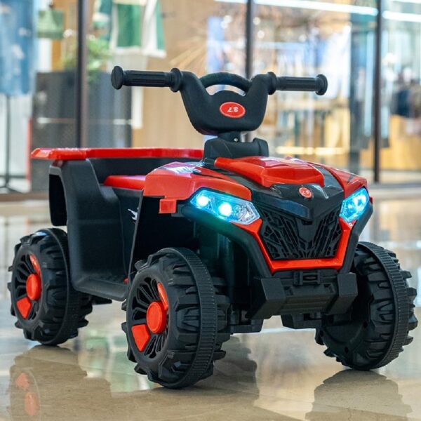 61innV7mwwL._AC_SL1000_.jpg Zippy Toys, Quadriciclo ATV Elétrico Vermelho 6V