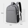 Mochila Executiva Unissex para Notebook até 15.6” - com Entrada USB e Passa-fio para fone – Ideal para Faculdade, Trabalho e Viagens – Antifurto, Resistente e Confortável