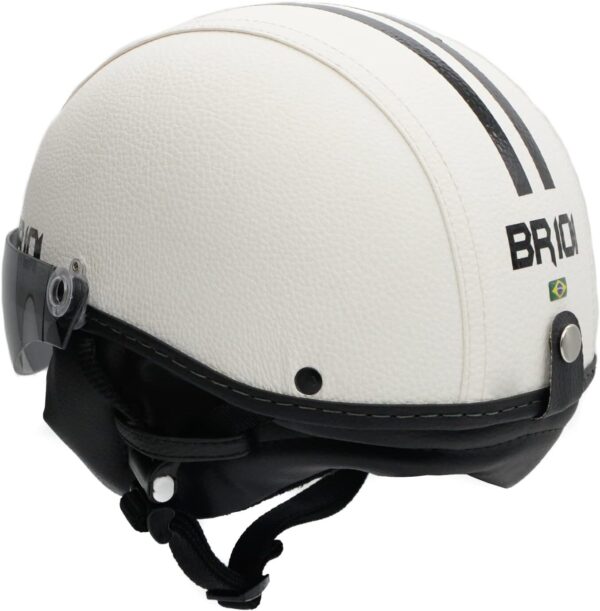 61iy8xoCwcL._AC_SL1500_.jpg Capacete Coquinho Scooter Elétrica Bike Skate Patinete Br101 Premium Branco Viseira Fume (G - VESTE 59/60)