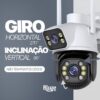 61k46XSTVnL._AC_SL1000_.jpg Câmera De Segurança Sem Fio Wi-fi Externa Interna HD 3MP Lente Dupla Giratória Smart IP66 Prova D'água Visão Noturna Infravermelho Chamada de Voz Bidirecional Premium