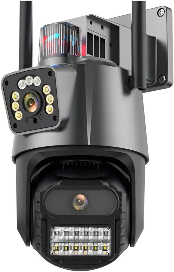 JL PROTEC Câmera de Segurança,Wifi 1080p 360° Full Hd Prova D'áGua Infravermelho Ip Wifi Ipsky2 Lente Dupla 6mp