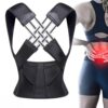 61lALDWIN1L._SL1000_.jpg Colete Corretor Postural PostuMax - Cinta Ortopédica Postural Unissex, Suporte Lombar Ajustável, Corrija Sua Postura Durante a Rotina - 33 x Larg:40cm (Colete Fechado)