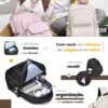 61mA4vwKz6L._AC_SL1000_.jpg Mochila Versátil Unissex Grande - Escolar, Trabalho e Dia a Dia - Design Moderno, Material Impermeável, Resistente e Durável para Notebook