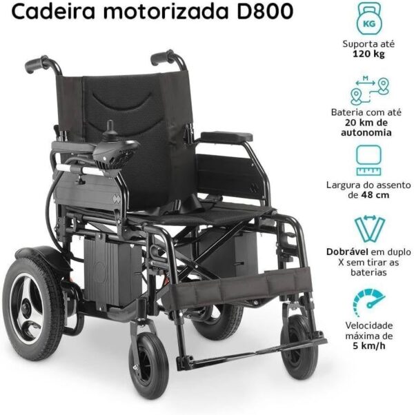 Cadeira de Rodas Motorizada Dobrável D800 Dellamed