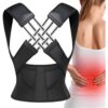 Colete Corretor de Postura Ortopédico Ajustável Postufit – Cinta Lombar e Cervical para Coluna, Alívio de Dores nas Costas, Melhora a Postura e o Sono, Produto - Velcro/unisex TAM - M, G, GG