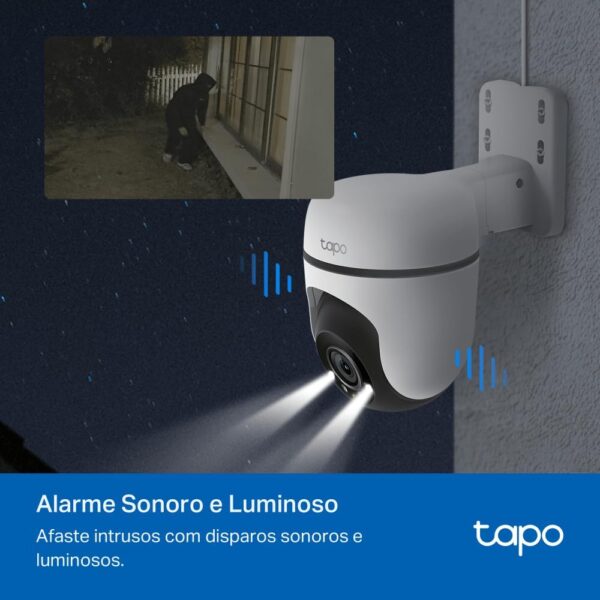 Camera de Segurança wifi Externa TP-Link Tapo C500, Color Night Vision(New), 1080p Full HD, 360° de Alcance, Visão Noturna, a prova d´água IP65, Áudio de Duas Vias, Compatível com Alexa, 512G