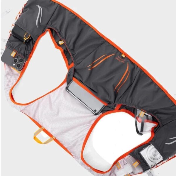 61p34DQAHPL._AC_SL1000_.jpg Colete para Corrida Ciclismo e Trilha Super Leve e Respirável com Suportes para Garrafinha de Água Celular Acessorios Unissex Masculino e Feminino Ajustavel