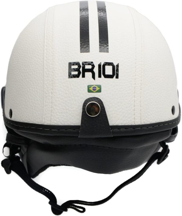 61pcijoIDzL._AC_SL1500_.jpg Capacete Coquinho Scooter Elétrica Bike Skate Patinete Br101 Premium Branco Viseira Fume (G - VESTE 59/60)