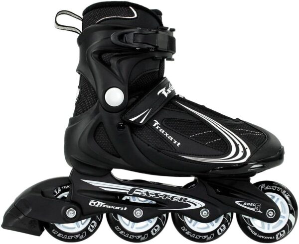 61pgEdFLFZL._AC_SL1080_.jpg Patins Traxart Faster Preto - 80mm ABEC-5
